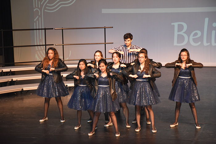 Students giving a dance performance at the we Belong Launch Celebration