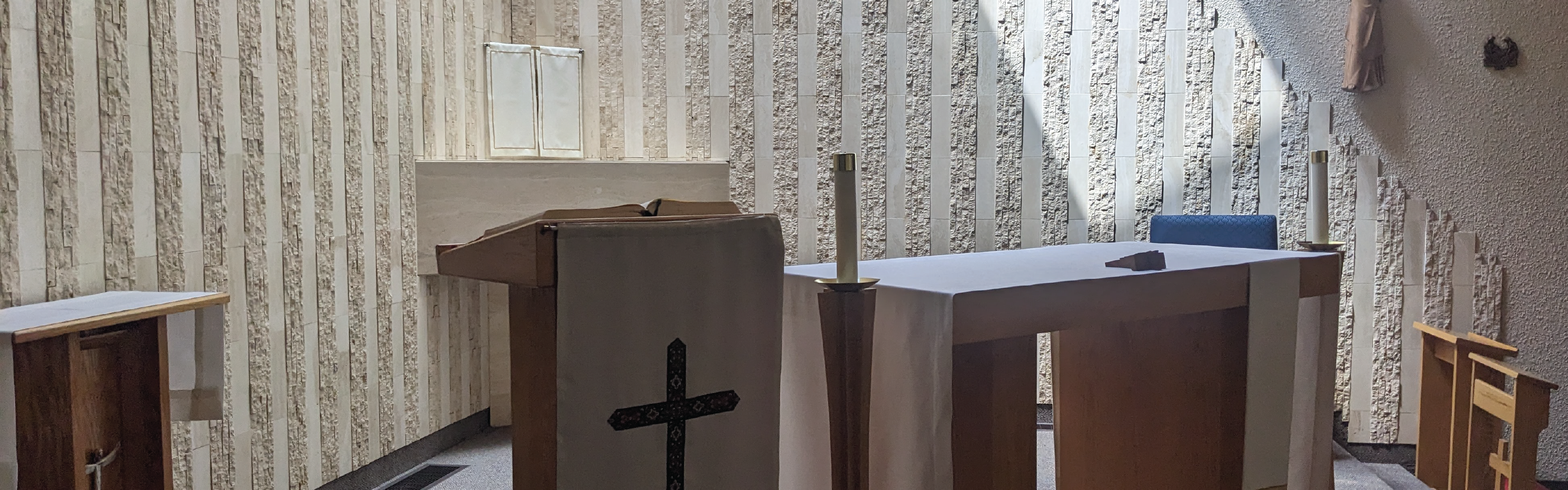 An image of an empty church.