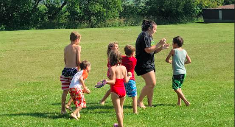 Waterplay with Ms. Morgan!