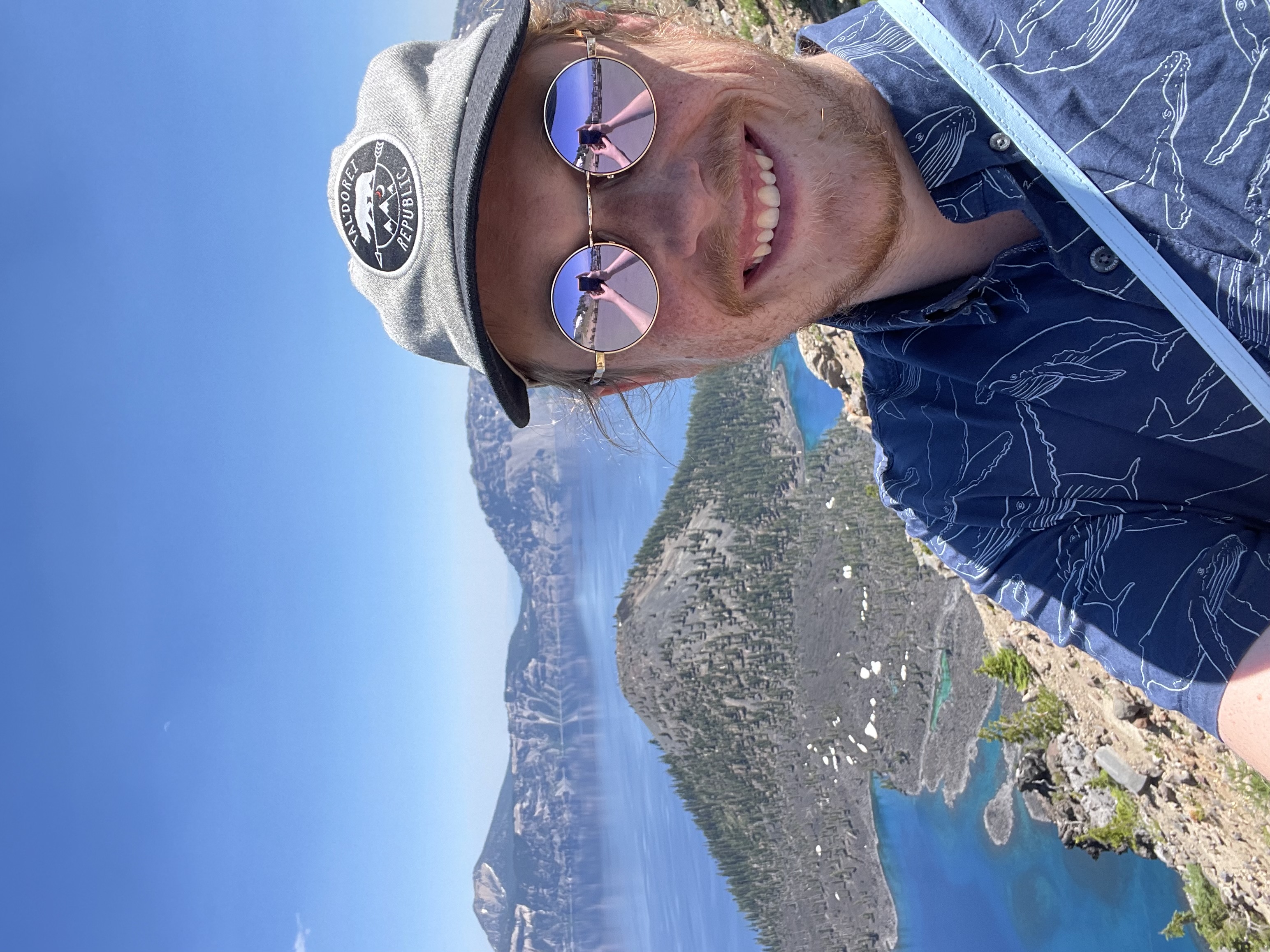 Me at Crater Lake National Park this summer as part of my cross country road trip