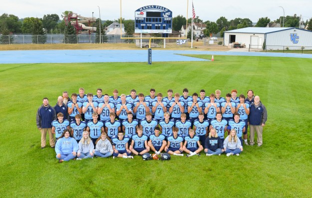 Valley City Hi-Liner Football team picture with coaches 