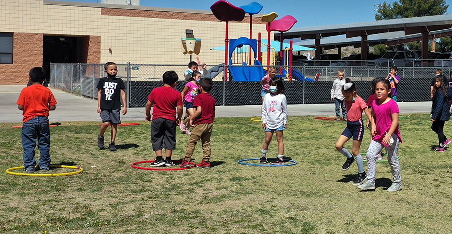 Elementary Students on Playground