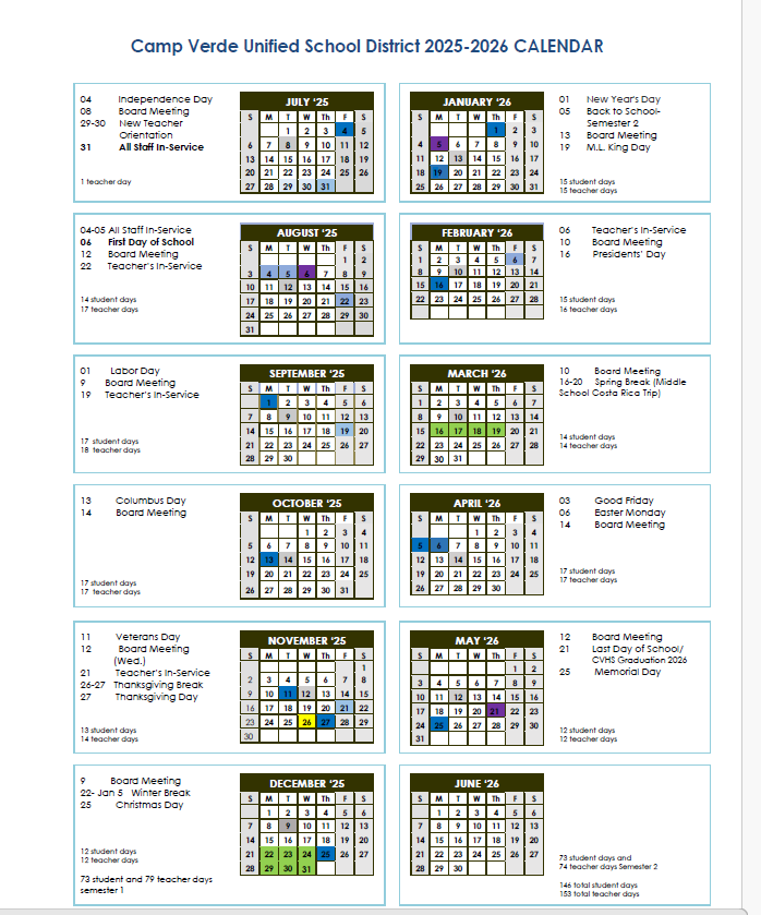 School Calendar