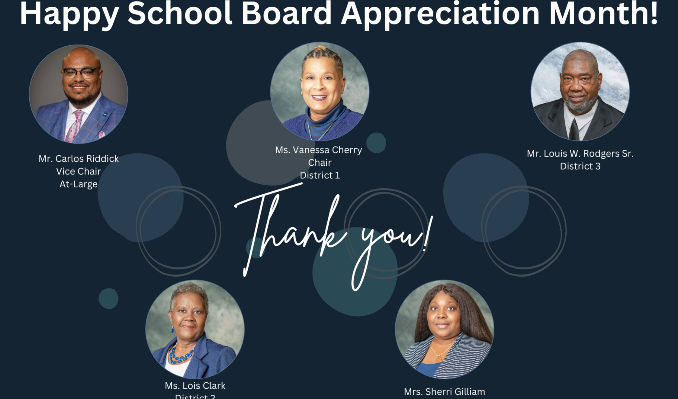 board of education appreciation flyer