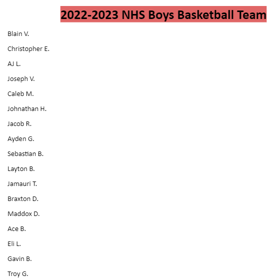 Indian Basketball | Negreet High School