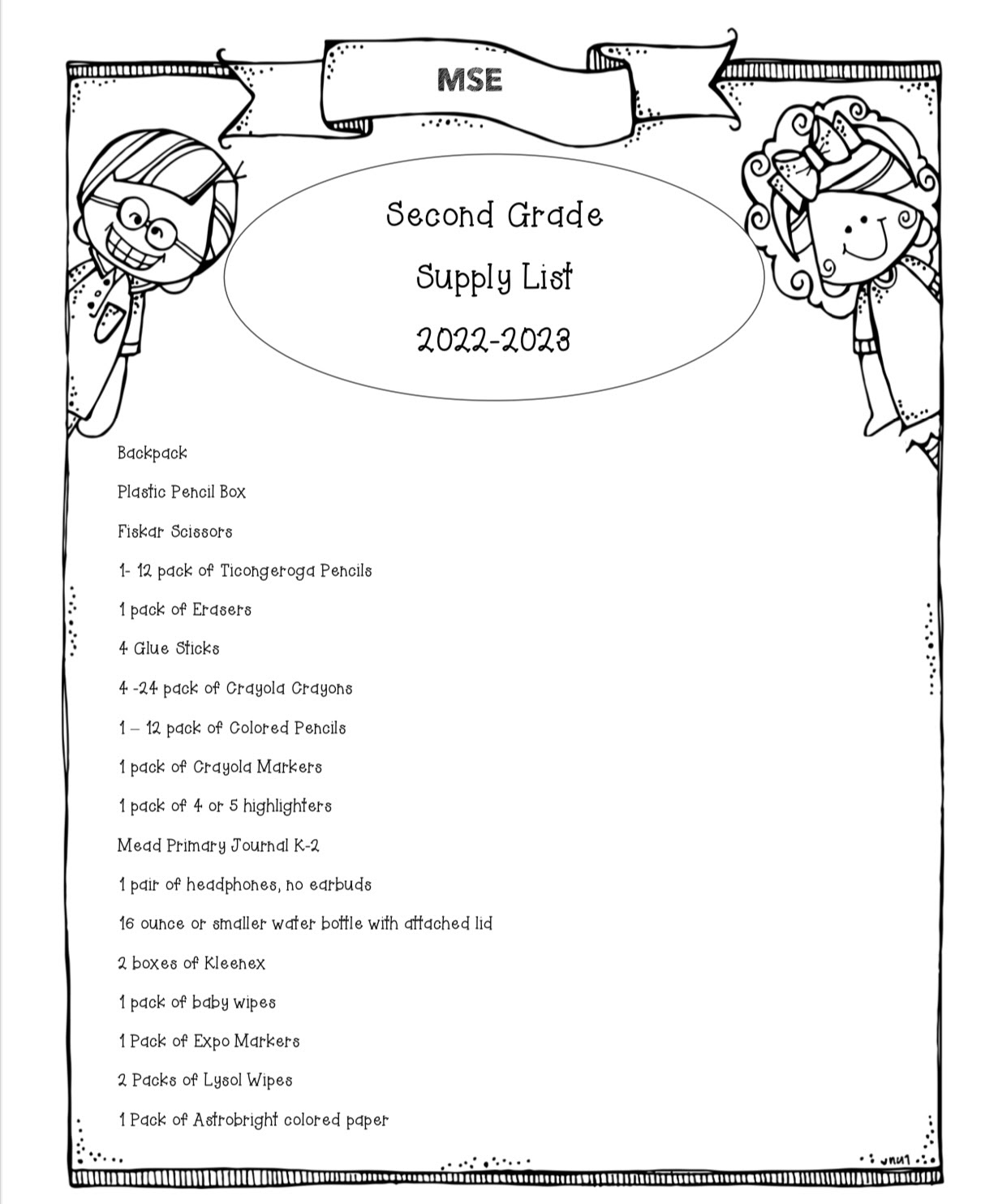 2nd Grade | Meigs South Elementary