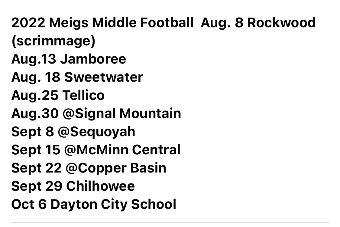 Football Schedule