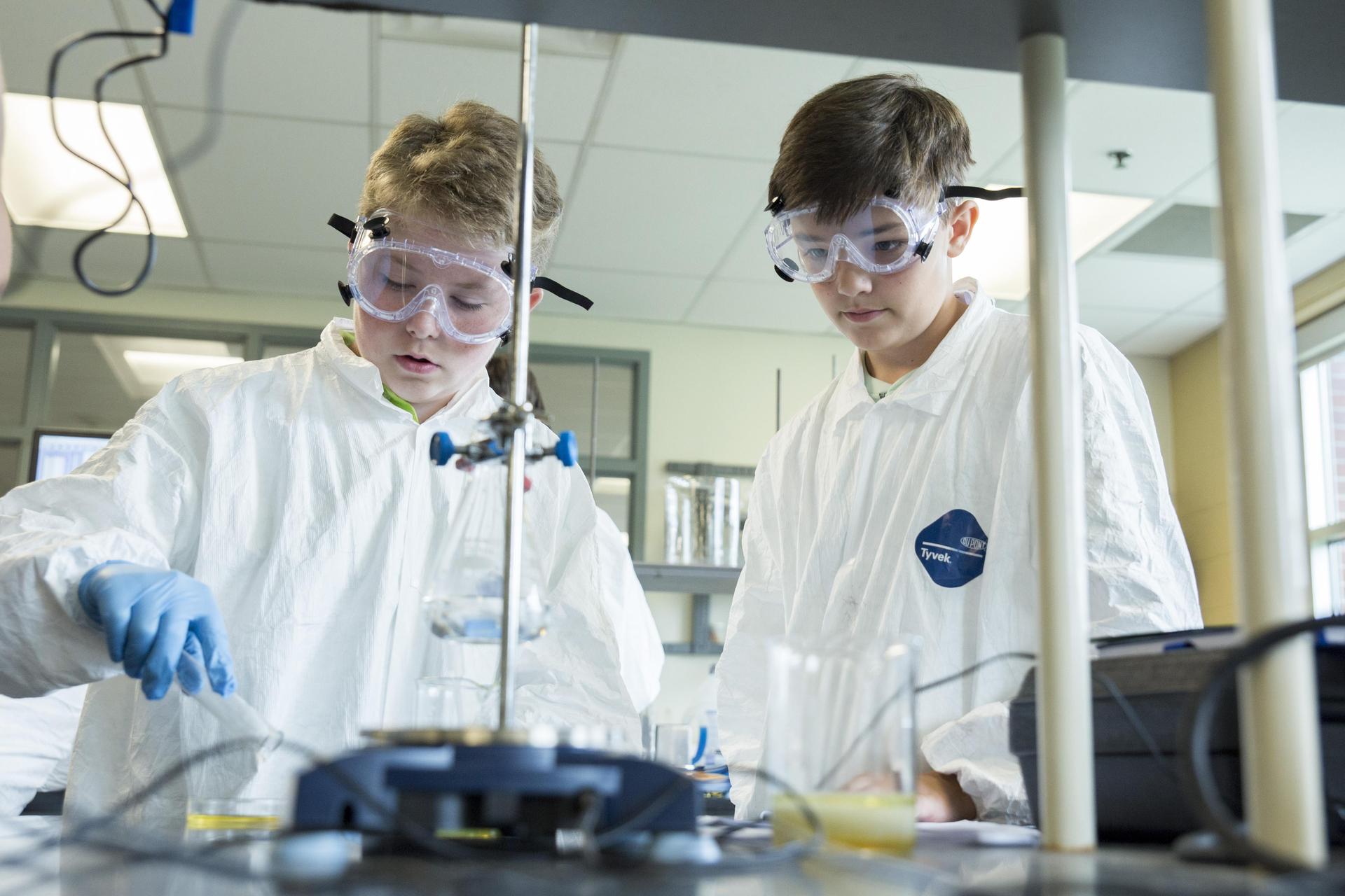 Students in lab