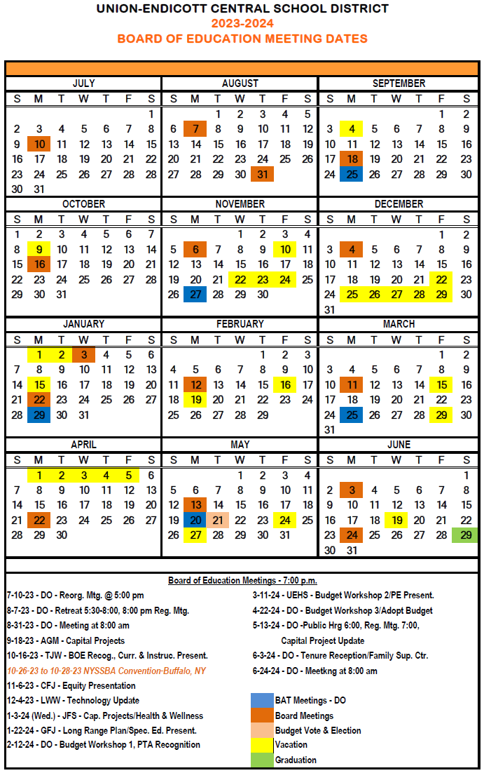 Board of Education | Union-Endicott Central School District