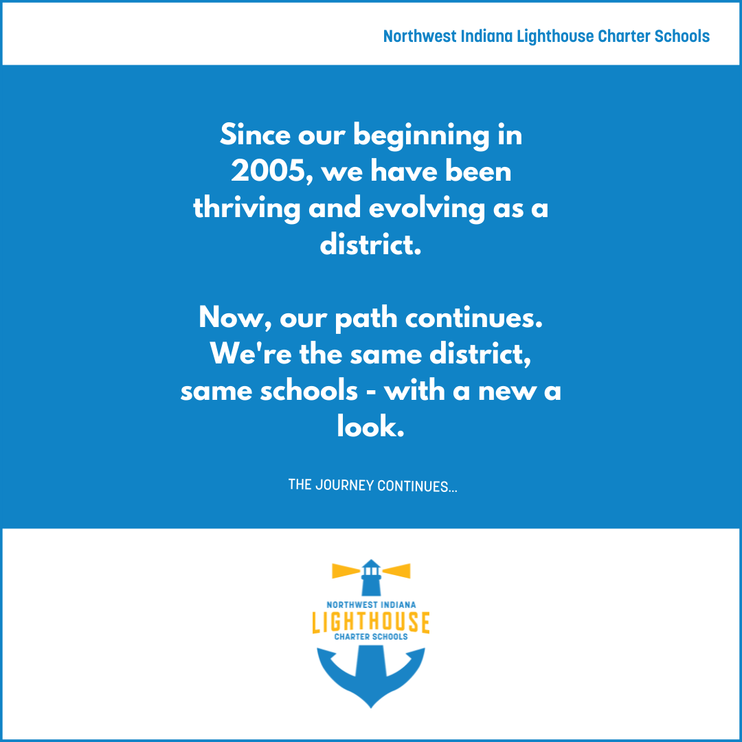 Since our beginning in 2005, we have been thriving and evolving as a district. Now our path continues. We're the same district, same schools - with a new look. The journey continues.