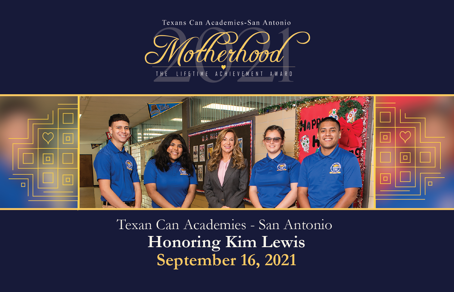 2021 San Antonio Motherhood Luncheon Honoring Kim Lewis Group of people smiling
