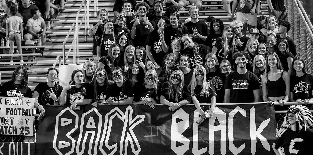 student cheer section