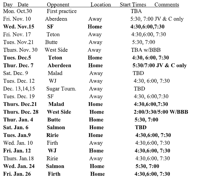 schedule2