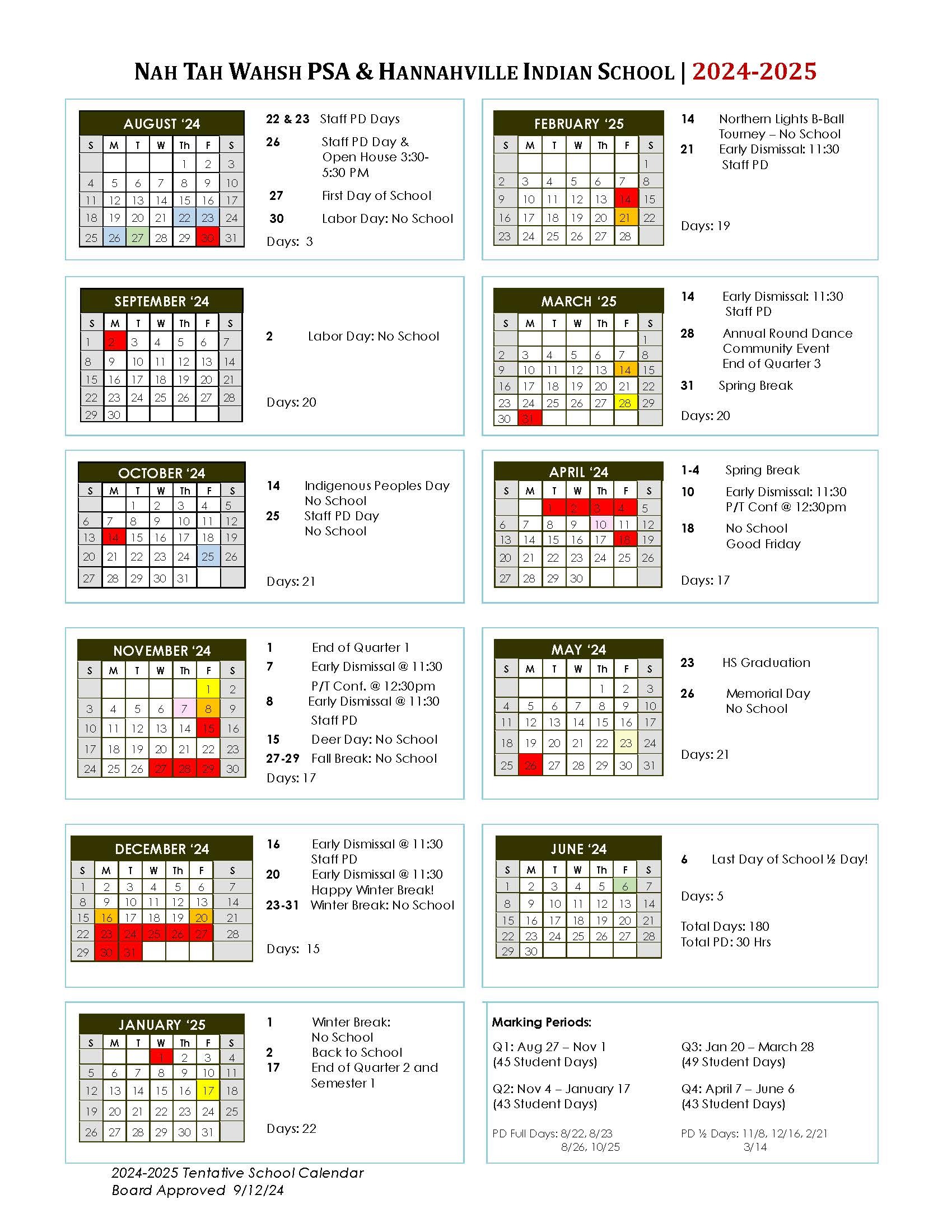 School Calendar