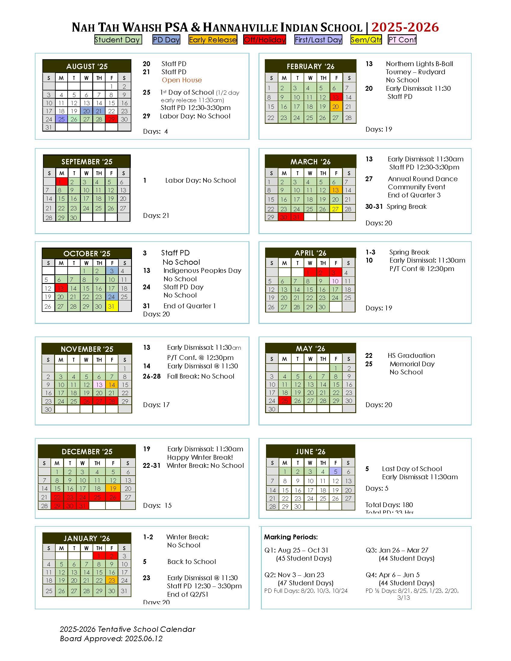 School Calendar