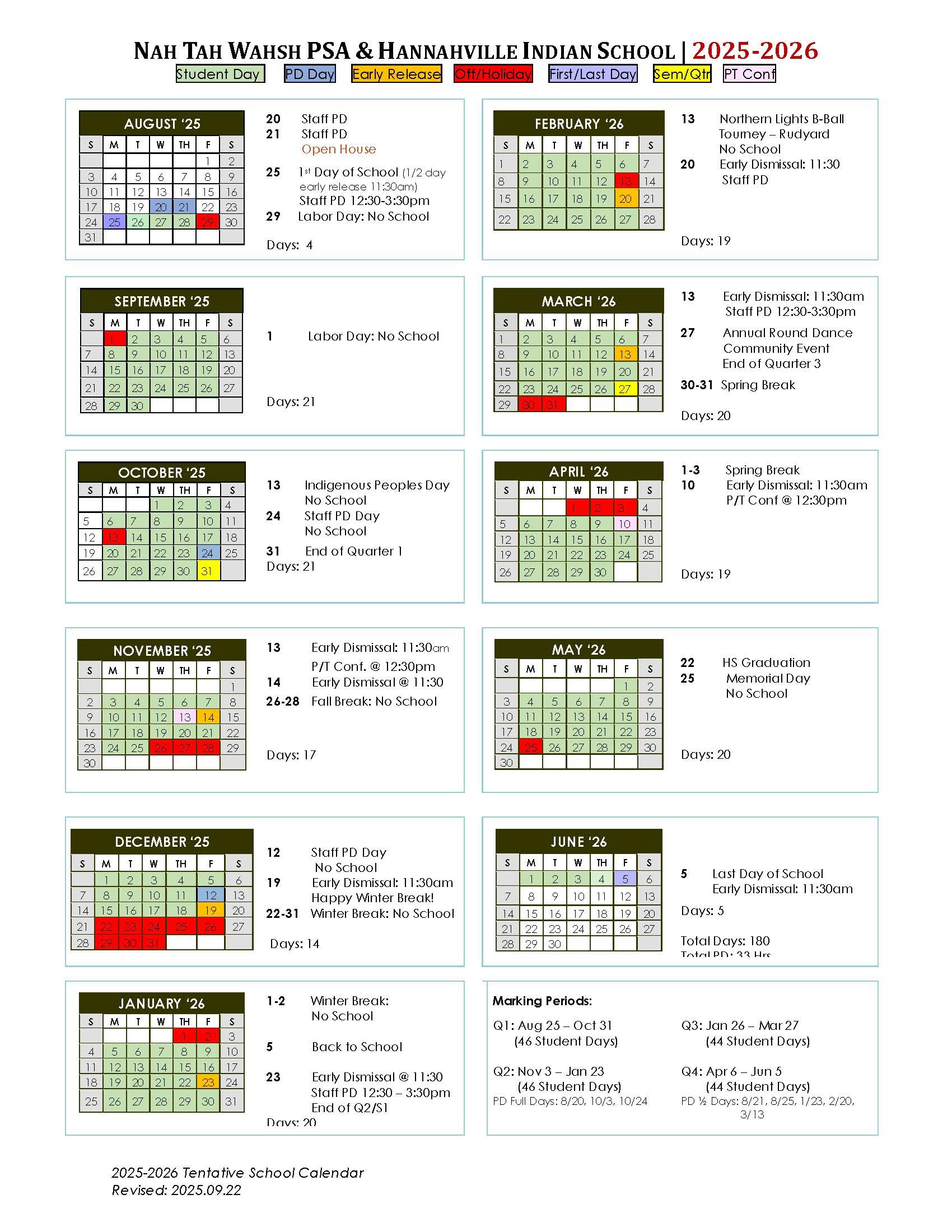 School Calendar