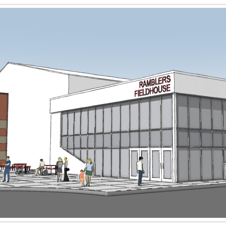 Concept Drawing of Ramblers Fieldhouse