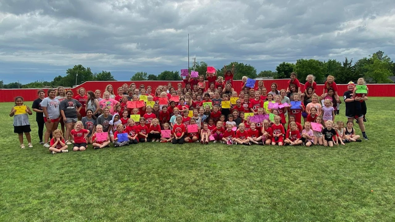 2022 "Grit Don't Quit" softball camp with 110 campers!