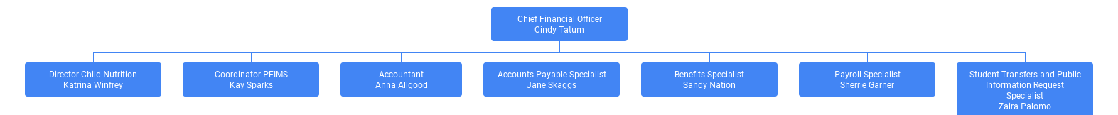 finance department org chart