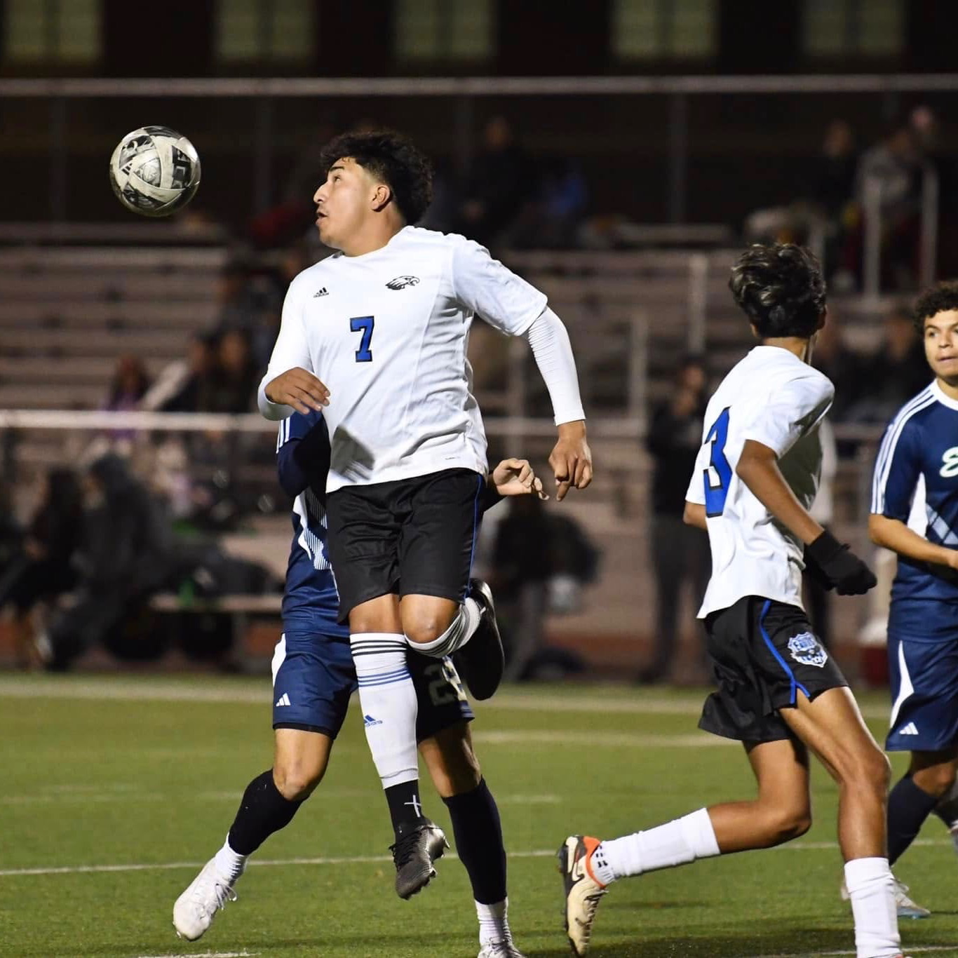 Decatur High School soccer player during a game 