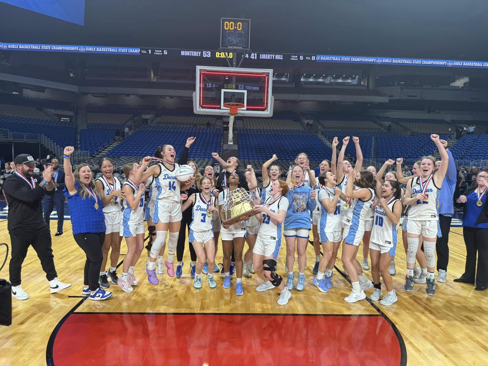 Lady Eagles Basketball during State Championship 