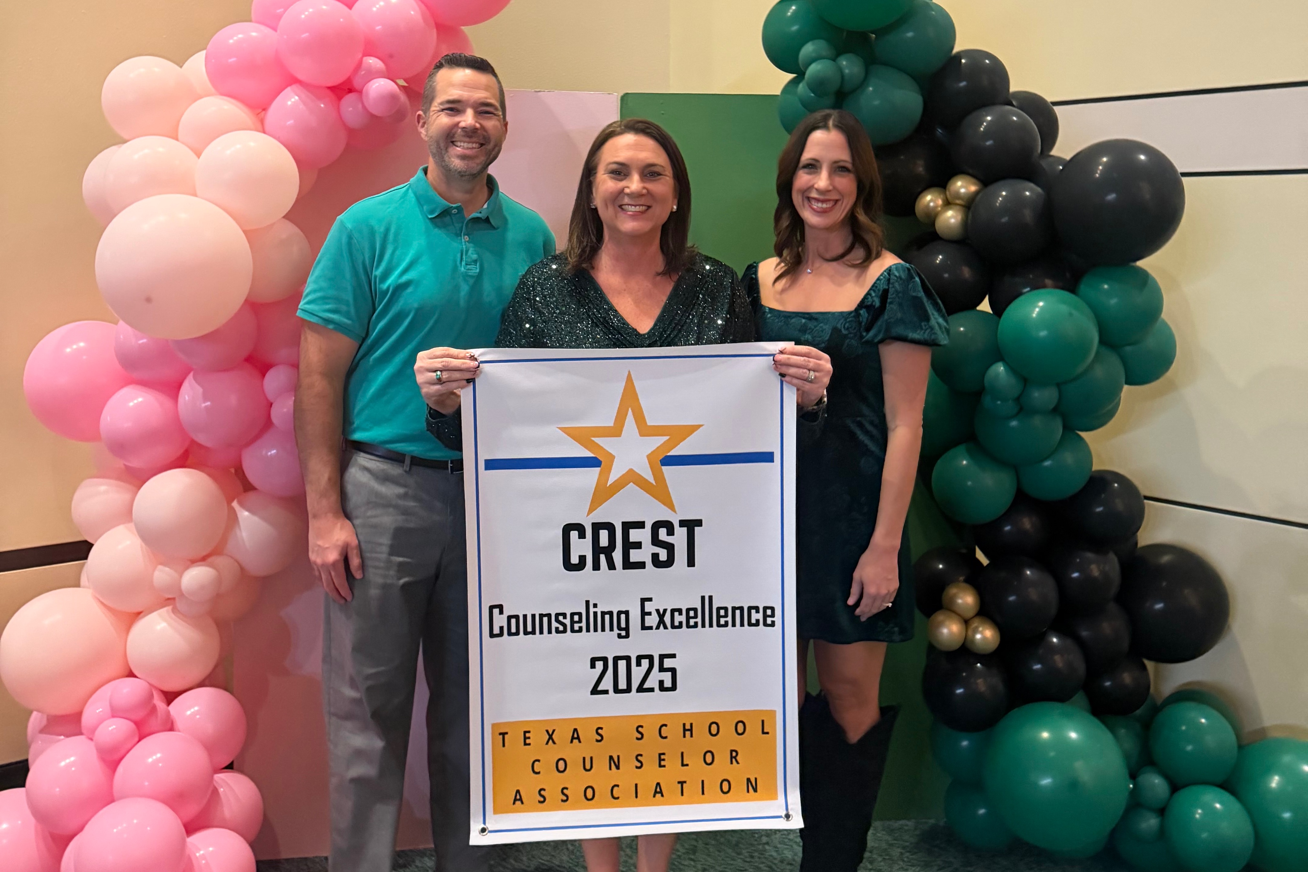 The Decatur High School counselors pose for a photo at the CREST awards