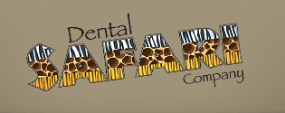 Dental Safari logo with Safari in multiple animal prints