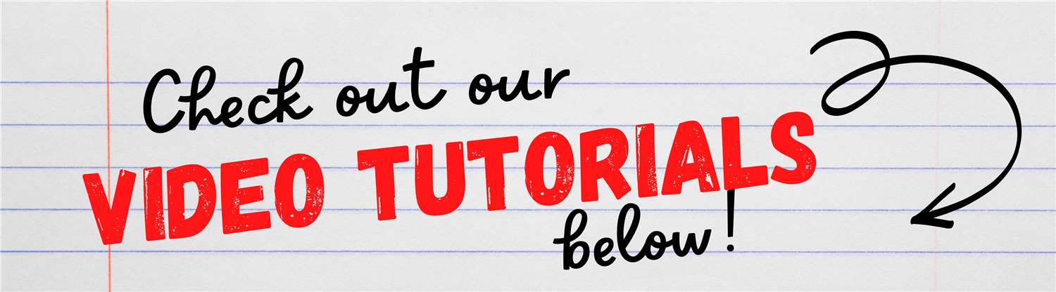 check out our video tutorials below