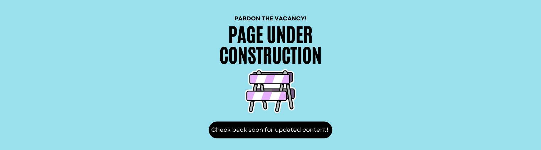 page under construction header image