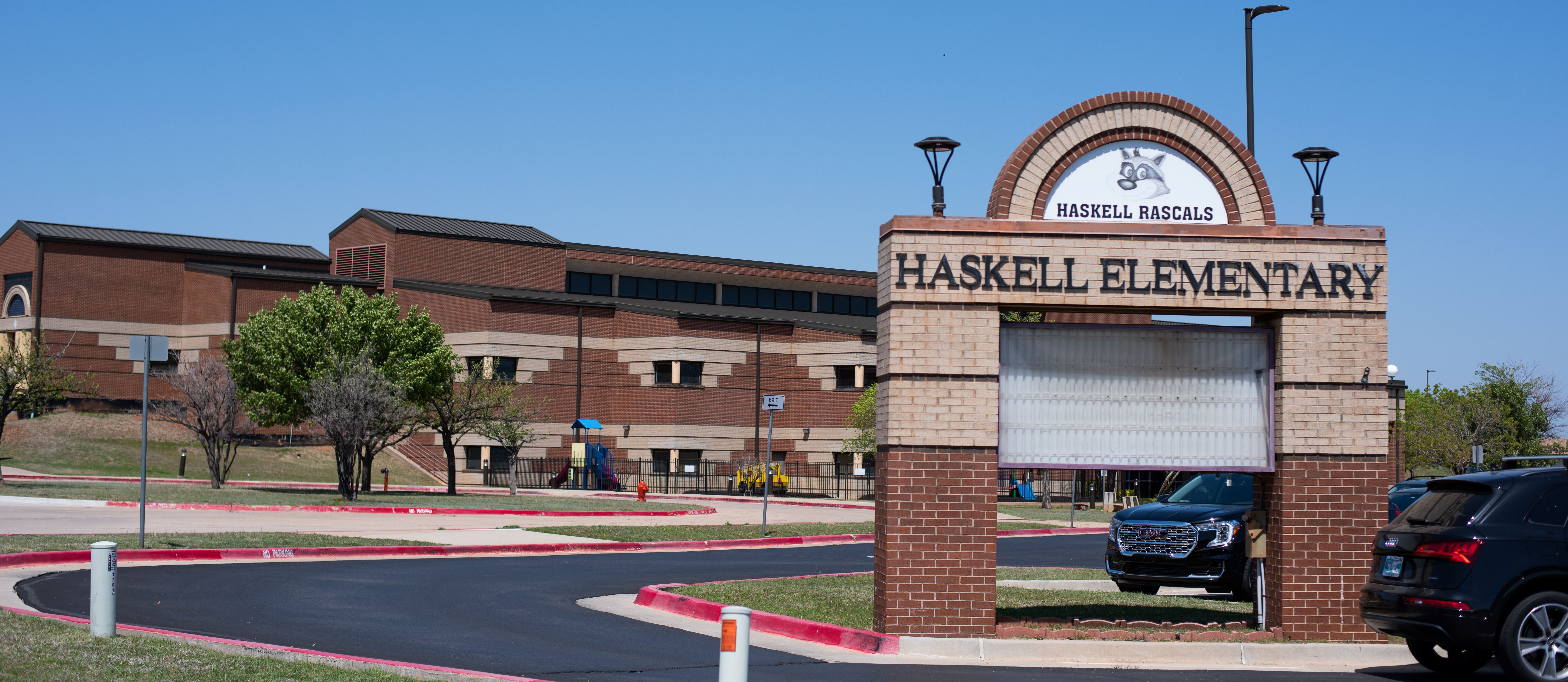Exterior shot of Charles Haskell Elementary 