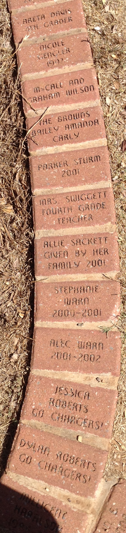 In 2002, the Sam and Jane Johnson family spearheaded an effort to construct a gazebo.  Bricks could be purchased by Chisholm famPicture6ilies and engraved with a special message or name.