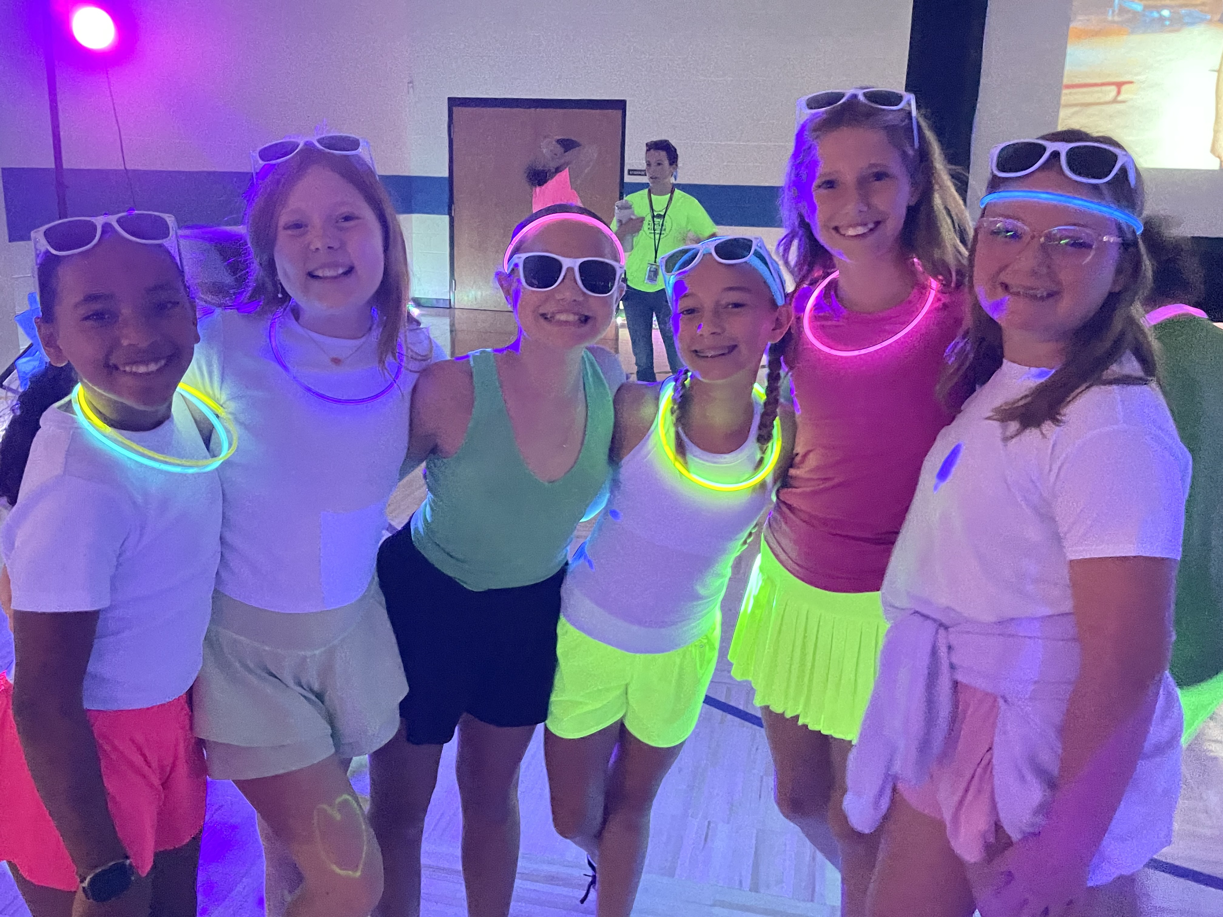 kids at glow party