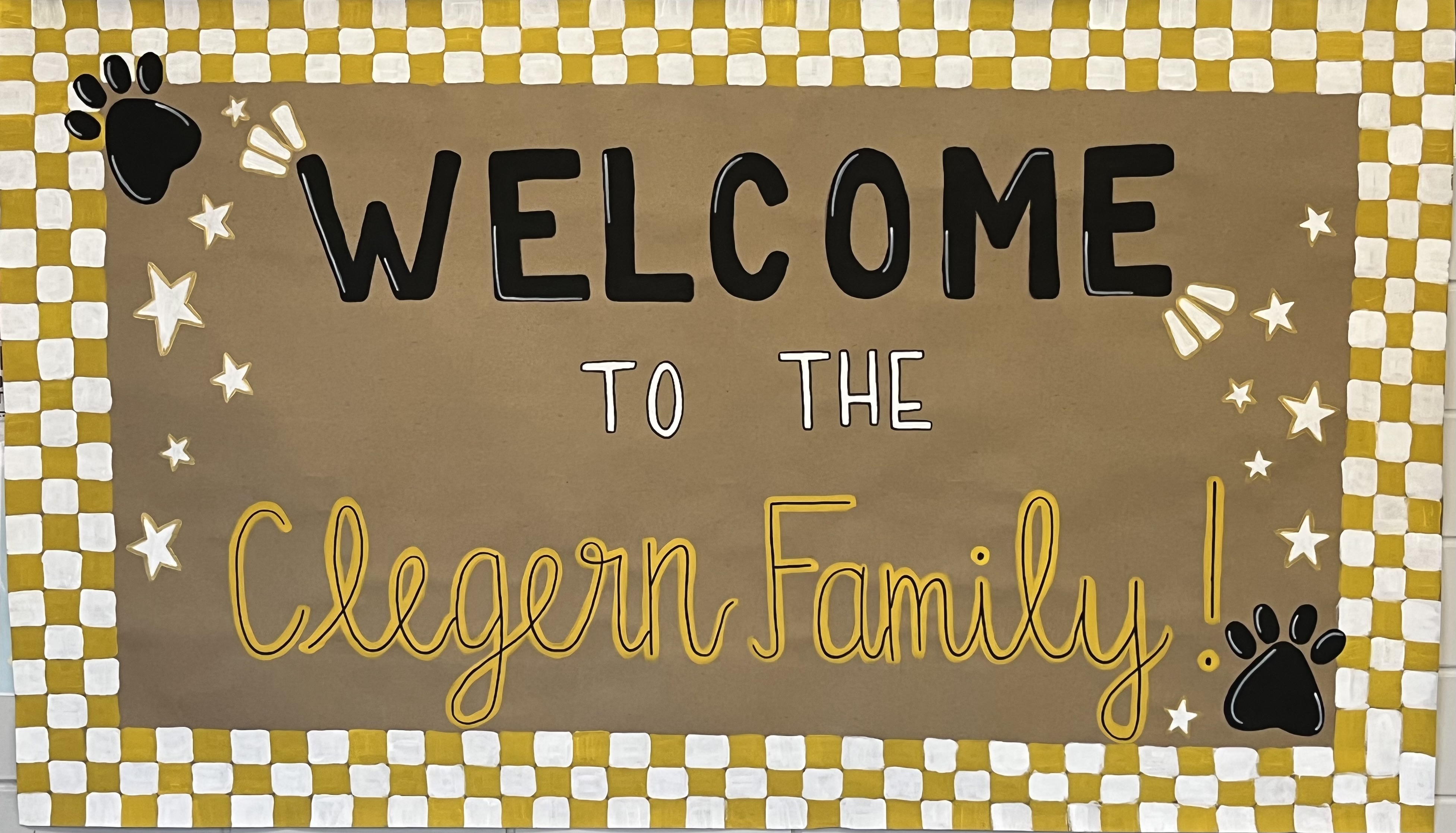 Welcome banner