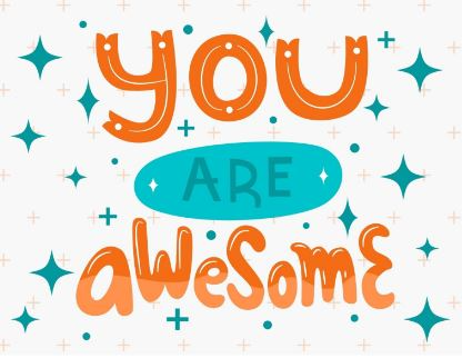 You are awesome postcard