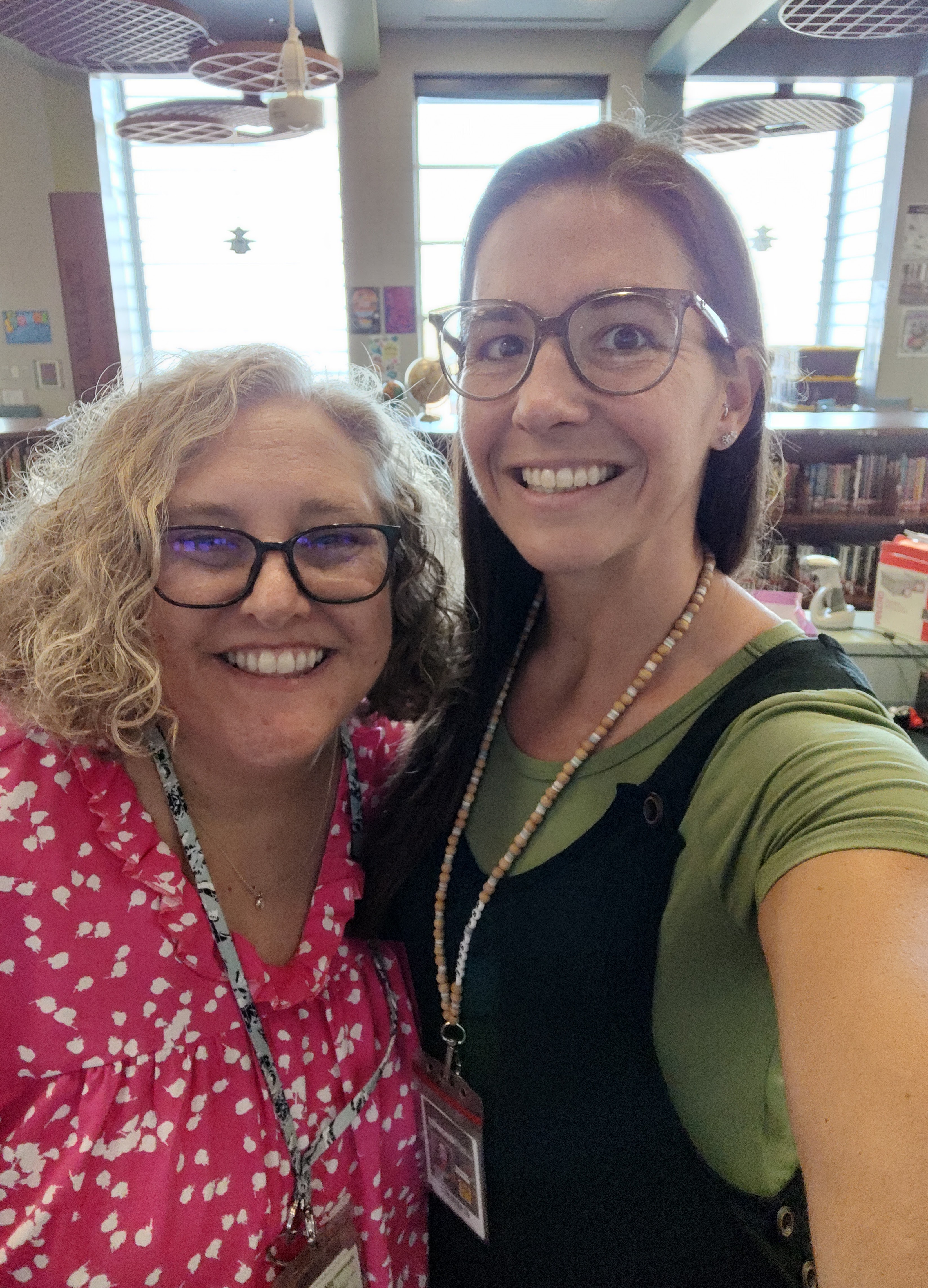 Mrs. Drees and Mrs. Long smiling 