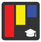 PBIS logo with red, yellow, and blue stripes