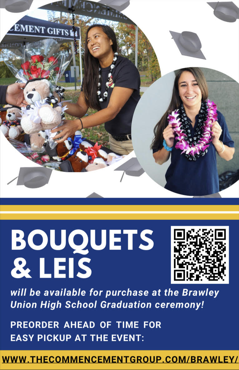 Bouquets and Leis Available at Graduation