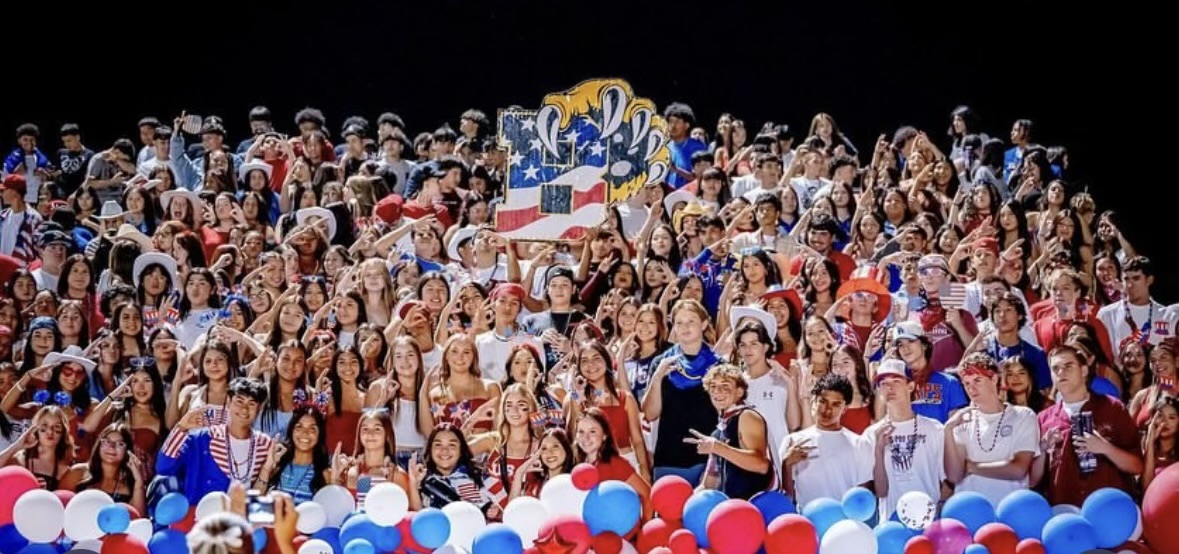 Students At Football Game