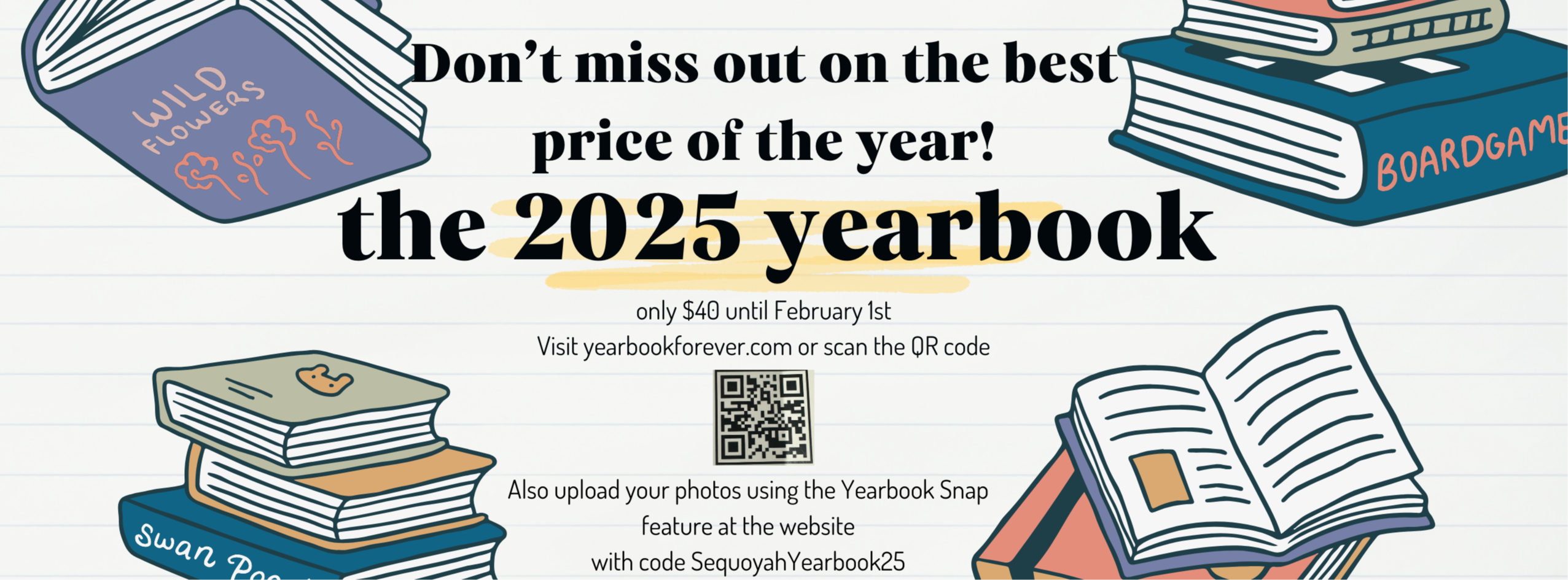 Yearbooks may be purchased for $40. 