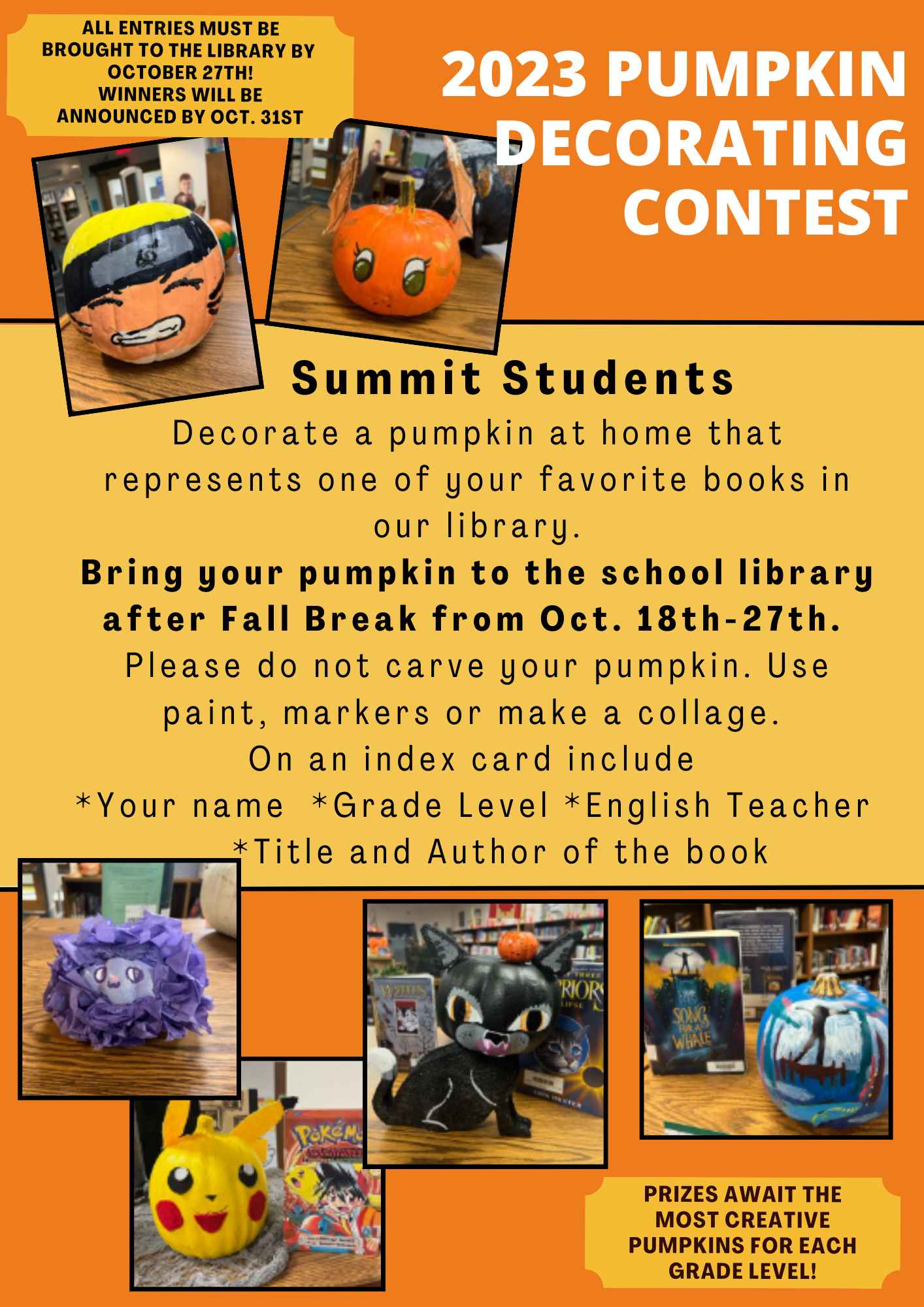 Pumpkin Decorating Contest Flyer