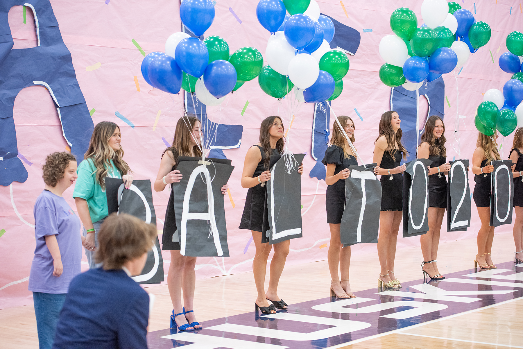 Edmond North student reveal their fundraising grand total for BALTO Week 