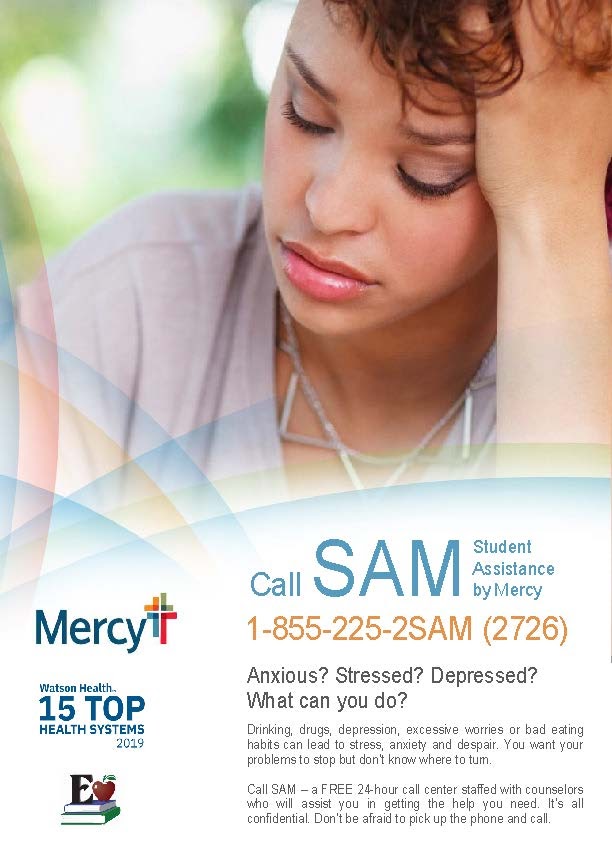 Call Sam-student assist at Mercy Hospital