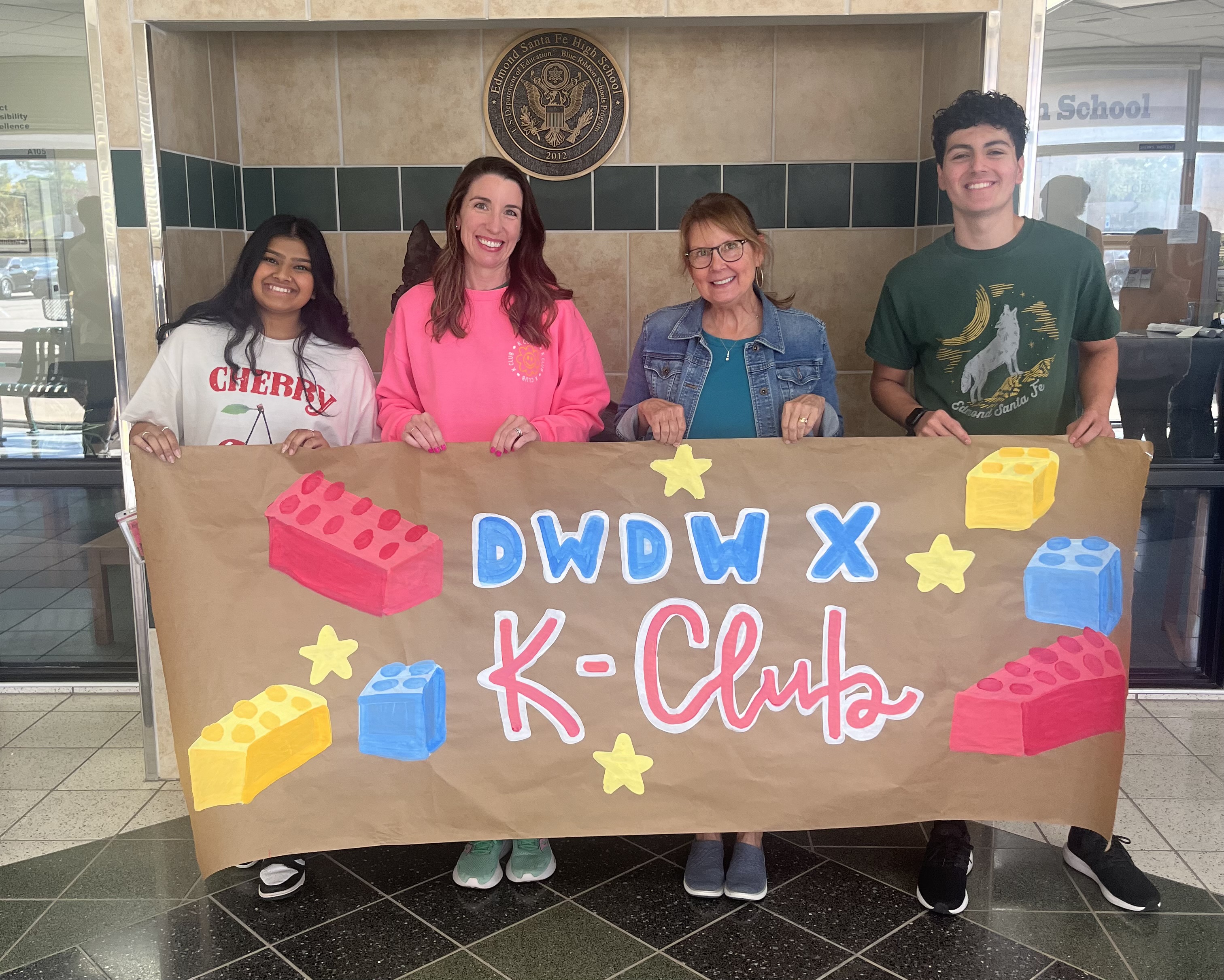 Edmond Santa Fe student introduce K Club as Recipient