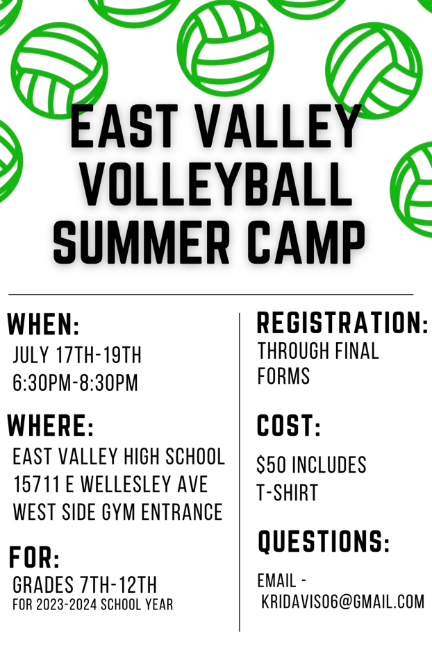 volleyball camp flyer