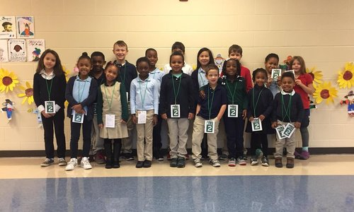 Class of students  standing for a picture