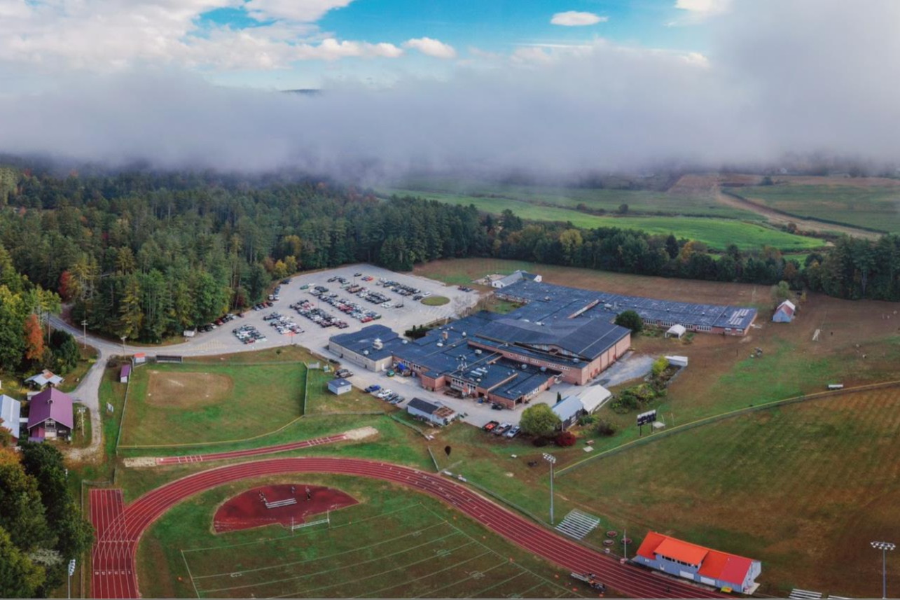 arial view of HS