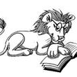 lion  reading  photo