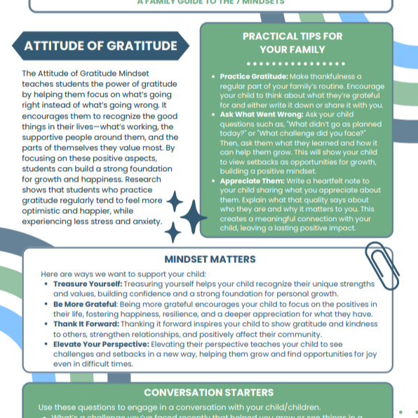 Attitude of Gratitude Ideas-English