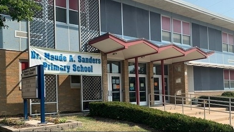 front of charter oak school building