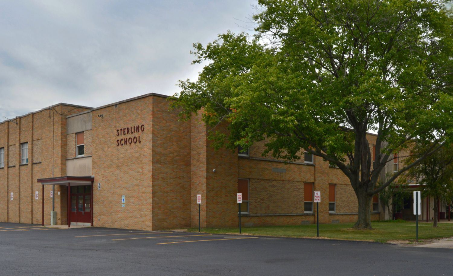 front of sterling middle school